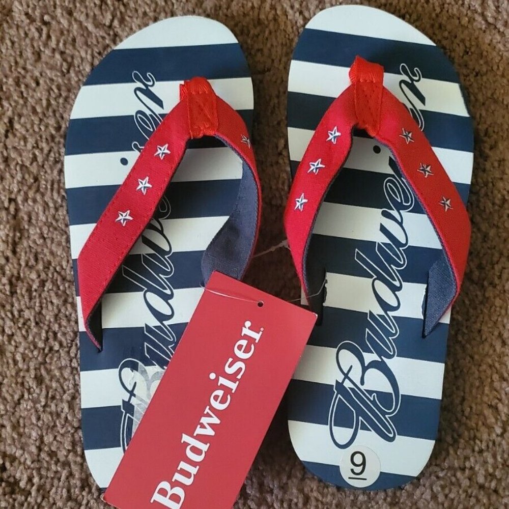 Budweiser Slide Sandals Size 9